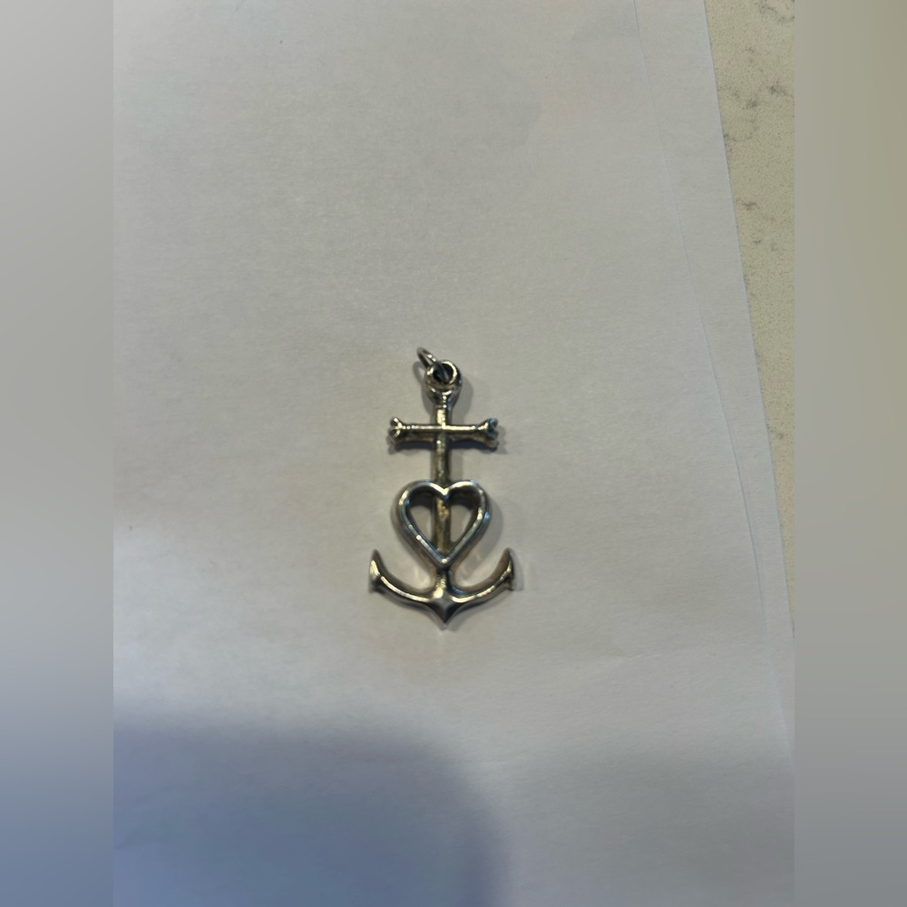 Brother Wolf Sterling Silver Faith, Hope and Charity pendant